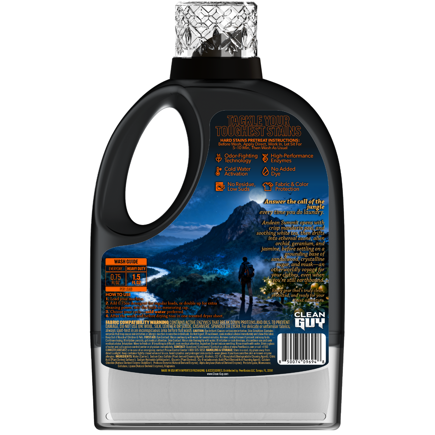 Heavy Duty Premium Laundry Detergent + Built-In Dryer Sheets (100 Loads) - CITRUS & SANDALWOOD from PriceLows™