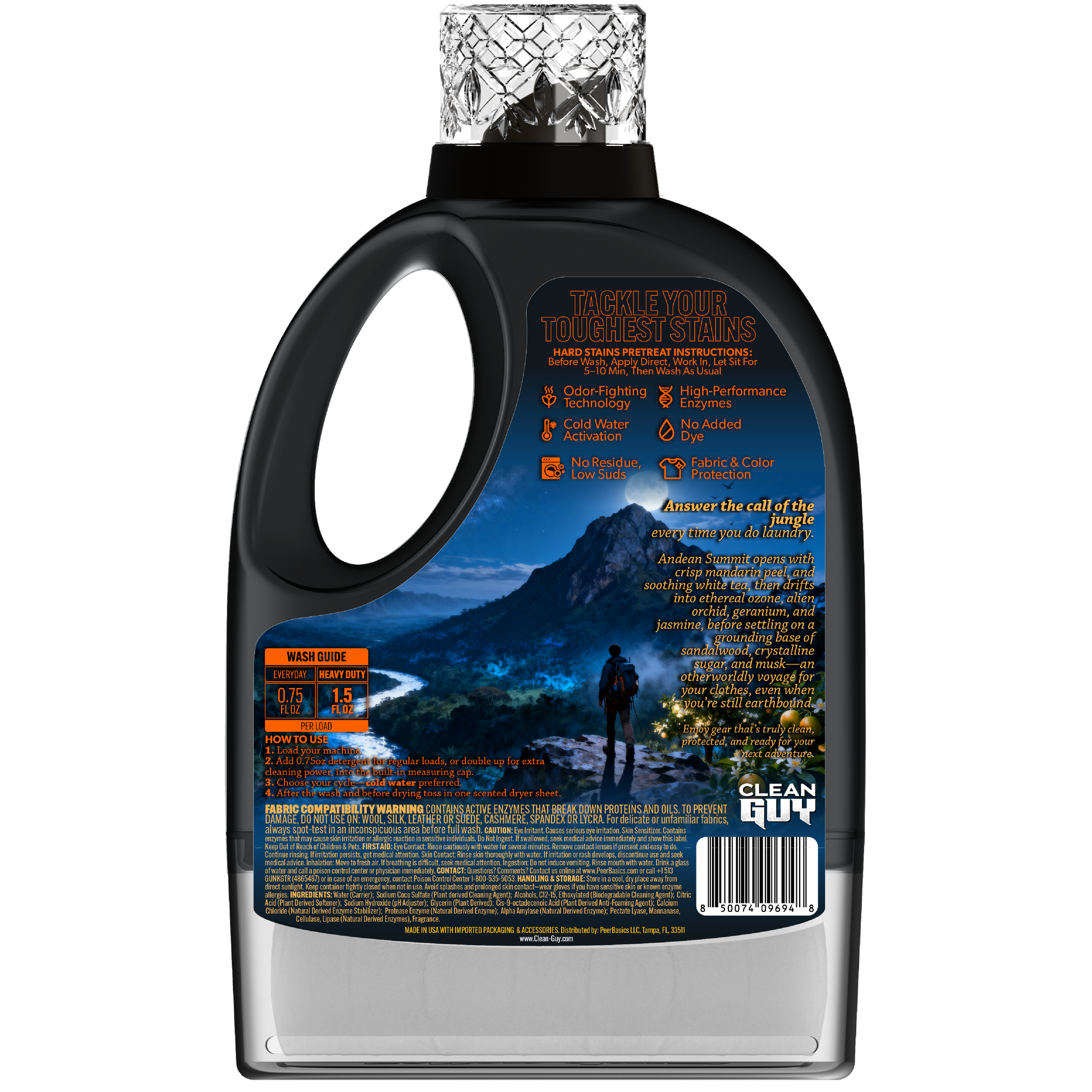 Heavy Duty Premium Laundry Detergent + Built-In Dryer Sheets (100 Loads) - CITRUS & SANDALWOOD from PriceLows™