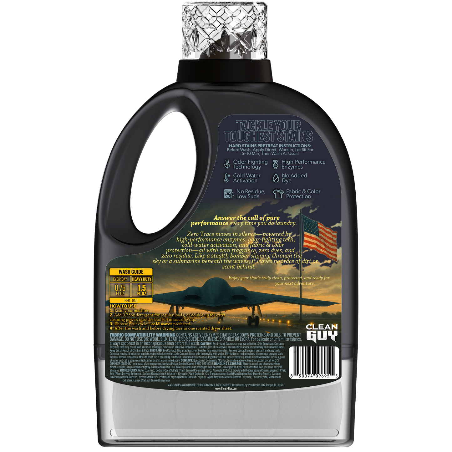 Heavy Duty Premium Laundry Detergent + Built-In Dryer Sheets (100 Loads) - FREE & CLEAR from PriceLows™