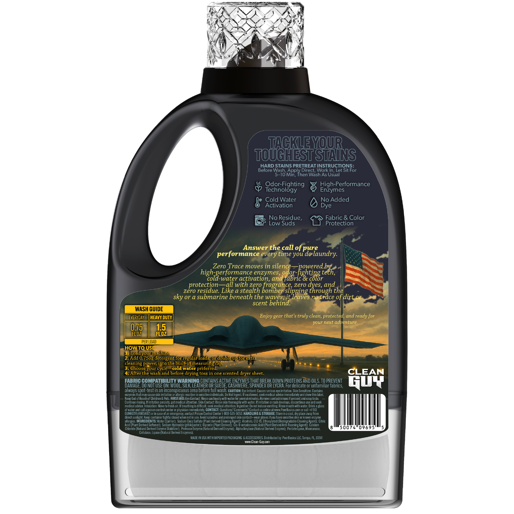 Heavy Duty Premium Laundry Detergent + Built-In Dryer Sheets (100 Loads) - FREE & CLEAR from PriceLows™