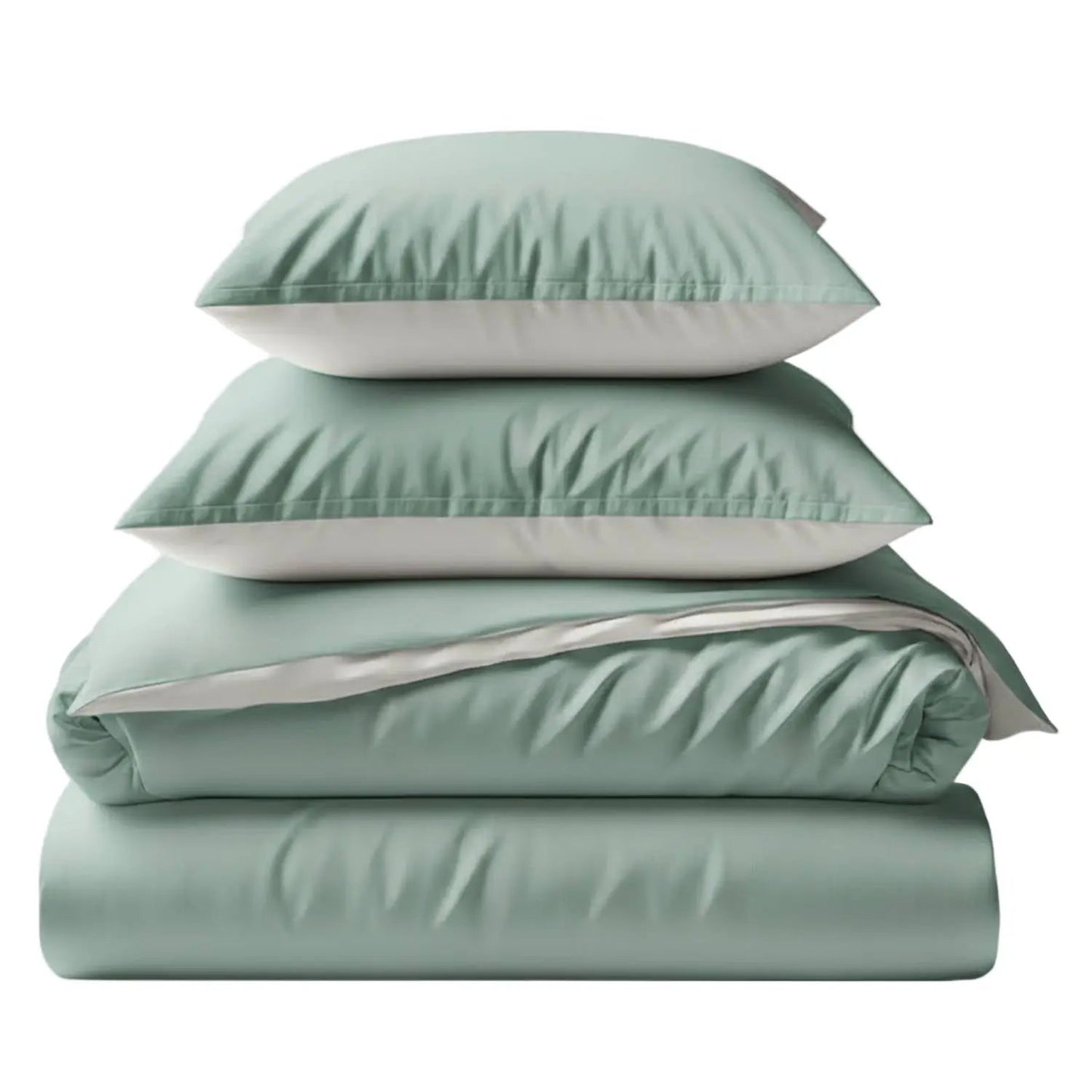 Two-Tone Bamboo Duvet Cover + 2 Shams Set from PriceLows™