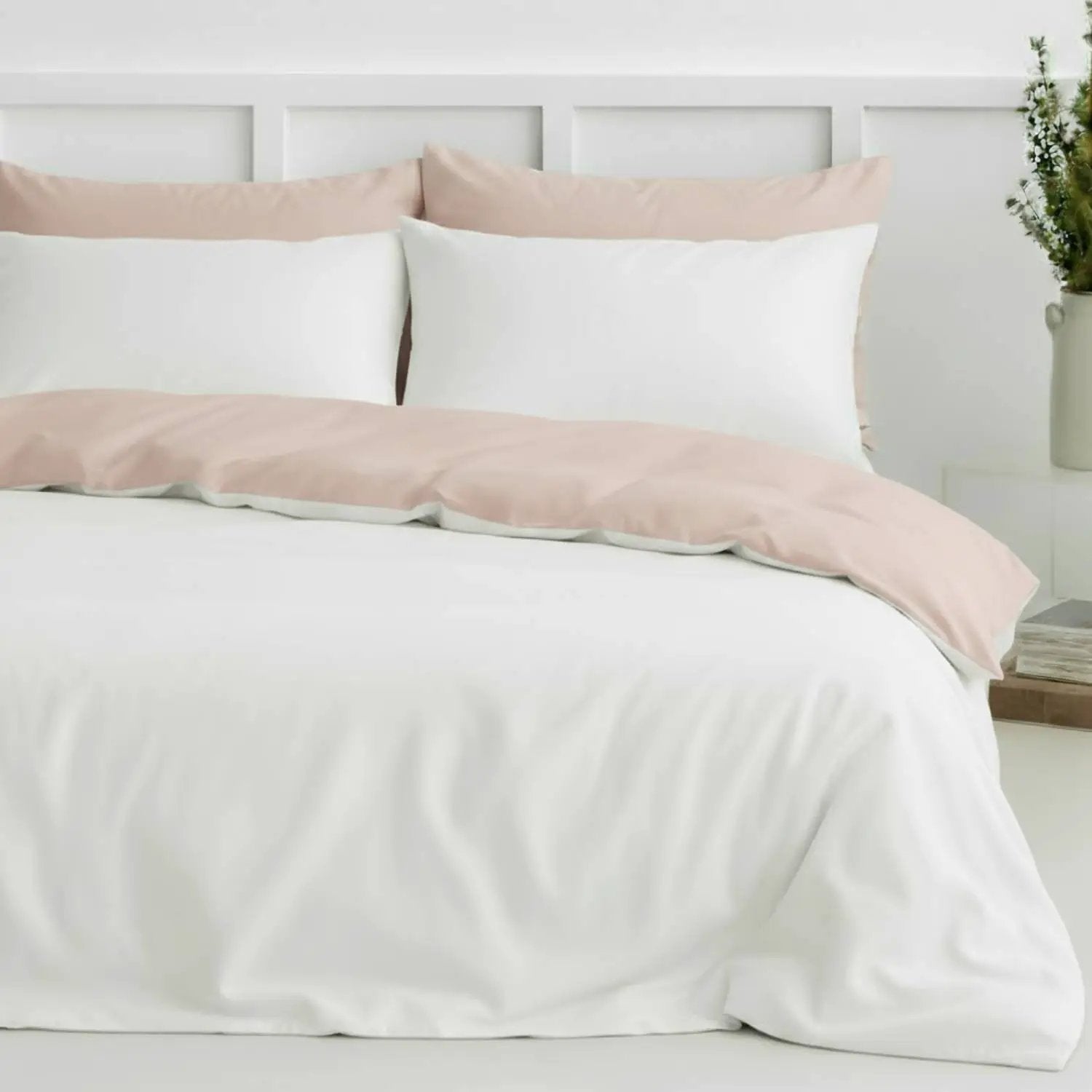 Two-Tone Bamboo Duvet Cover + 2 Shams Set from PriceLows™