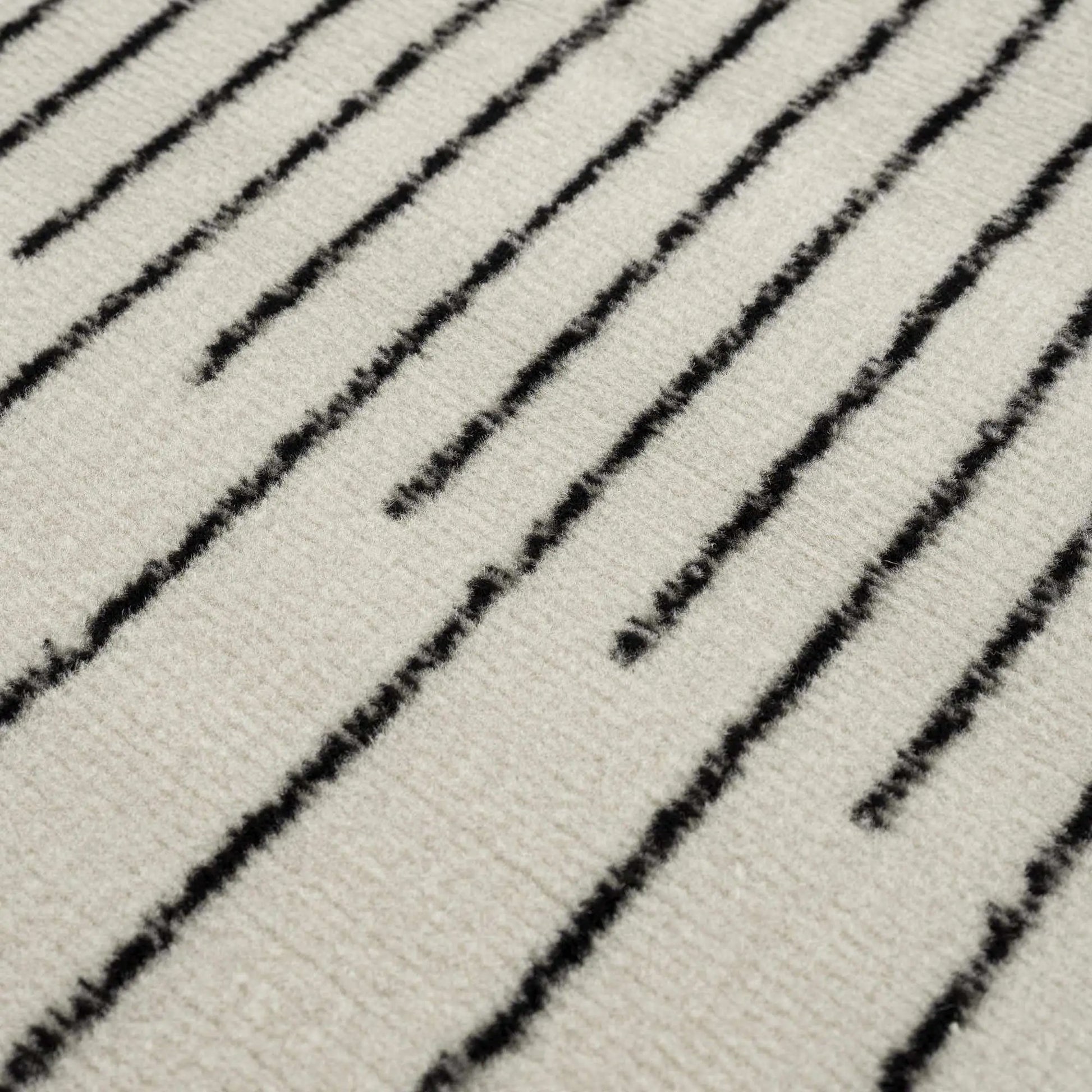 Angus Abstract Black and White Area Rug from PriceLows™