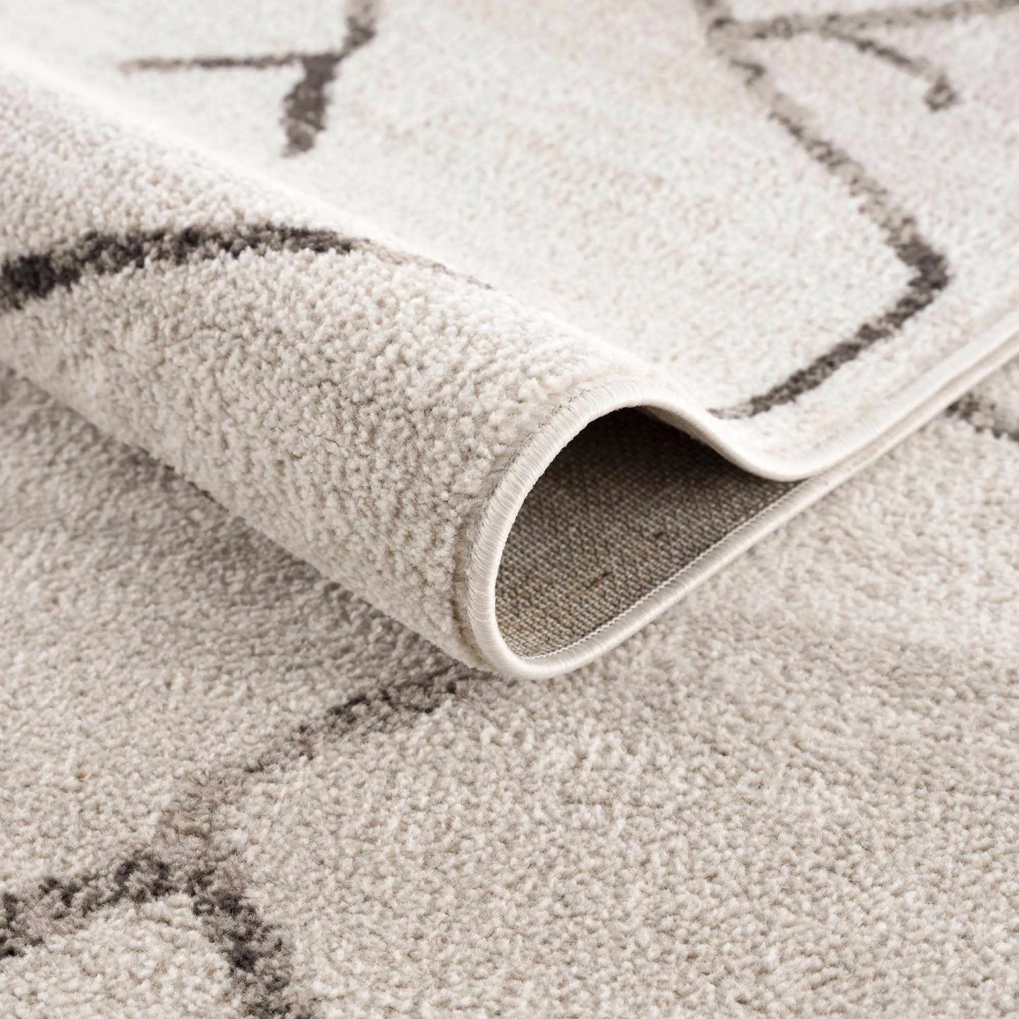 Azzan Cream & Charcoal Area Rug from PriceLows™