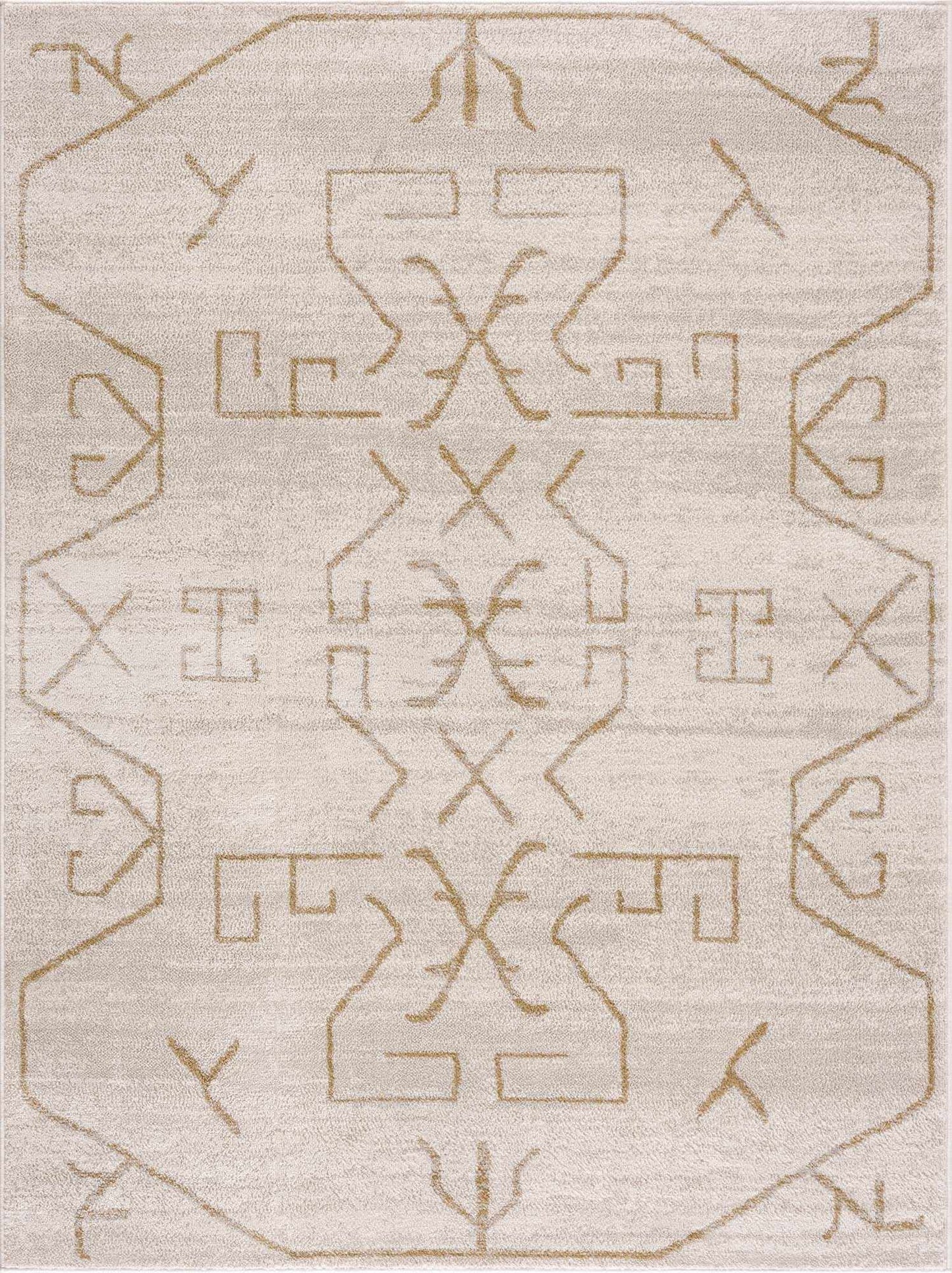 Azzan Cream & Gold Area Rug from PriceLows™