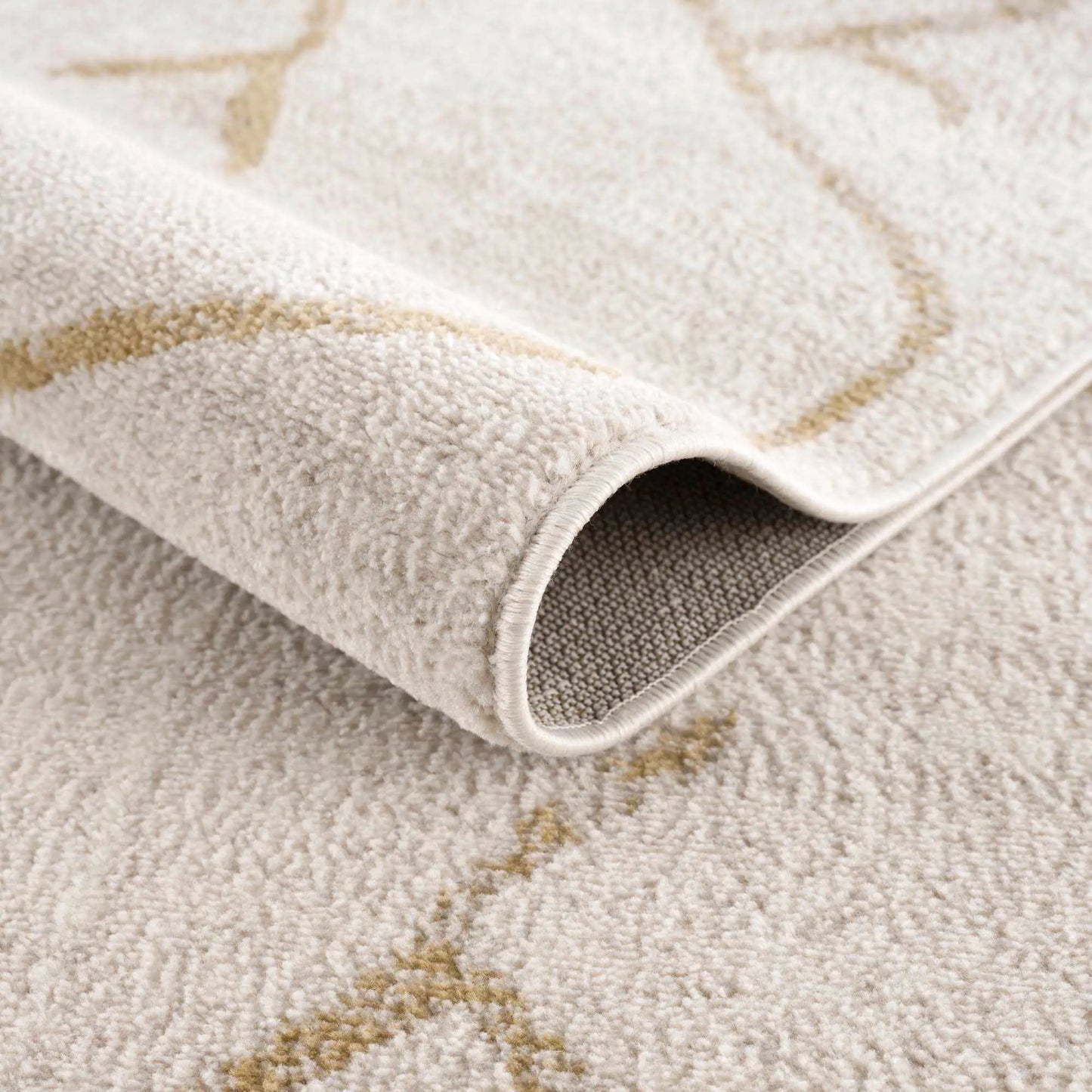 Azzan Cream & Gold Area Rug from PriceLows™