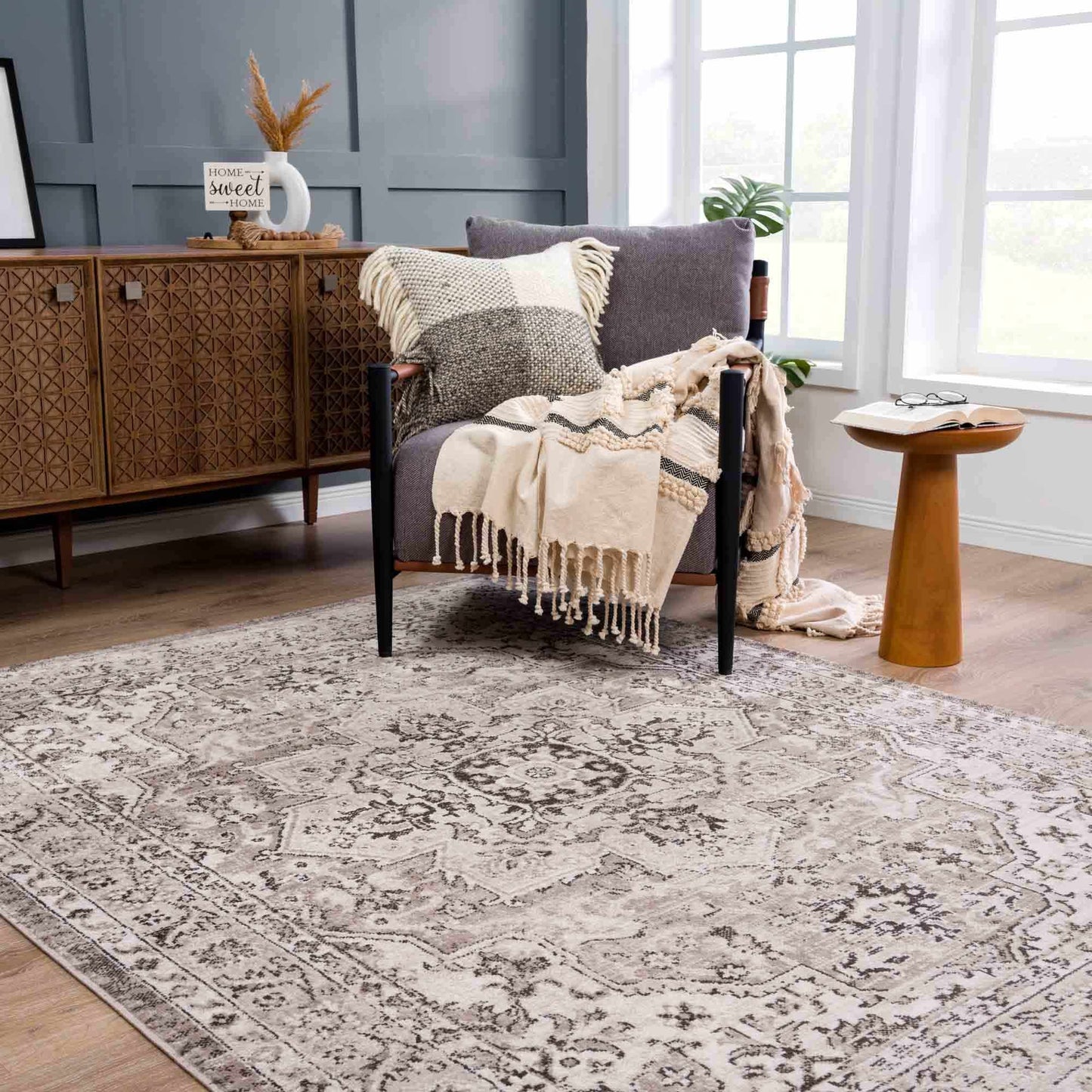 Albie Beige Area Rug from PriceLows™