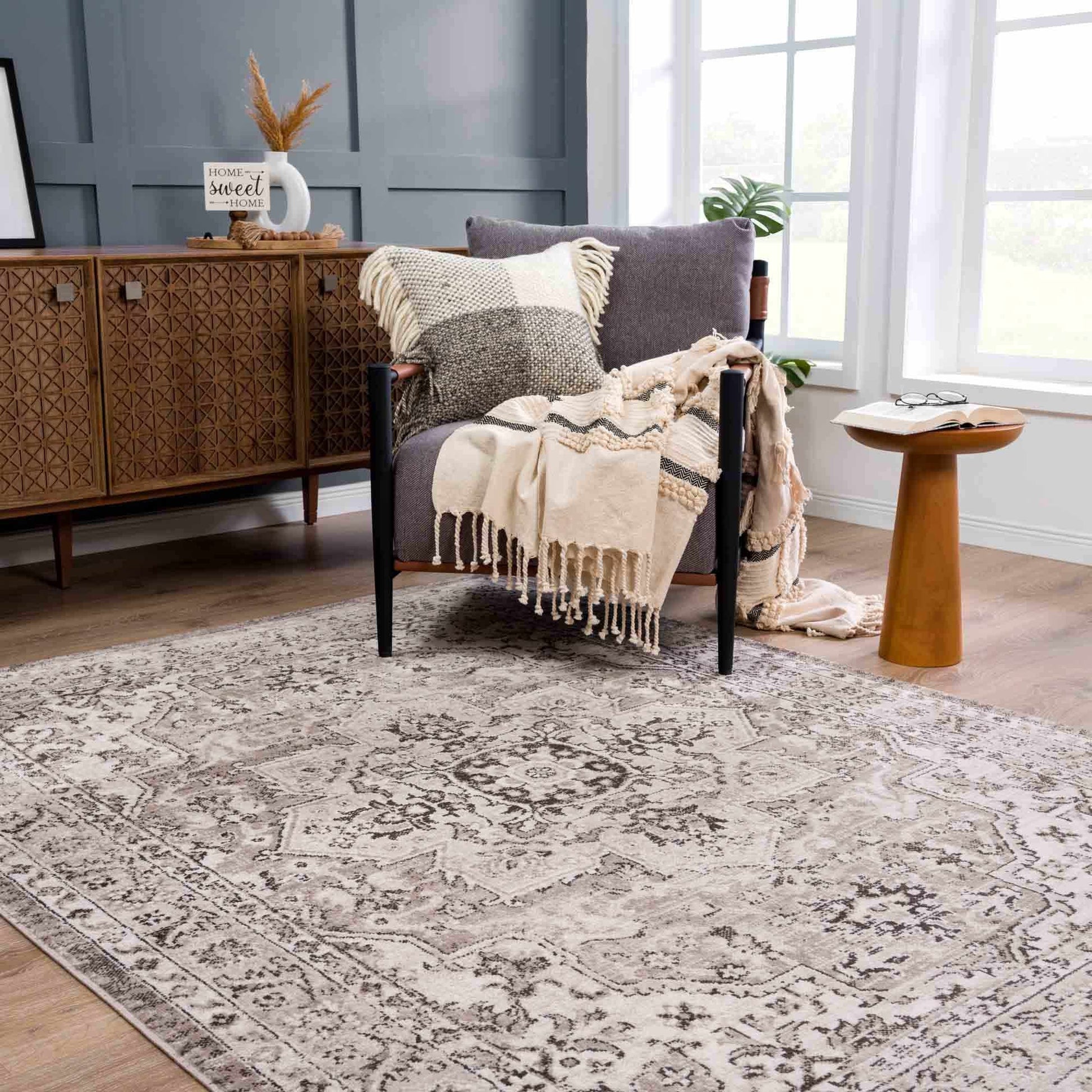 Albie Beige Area Rug from PriceLows™