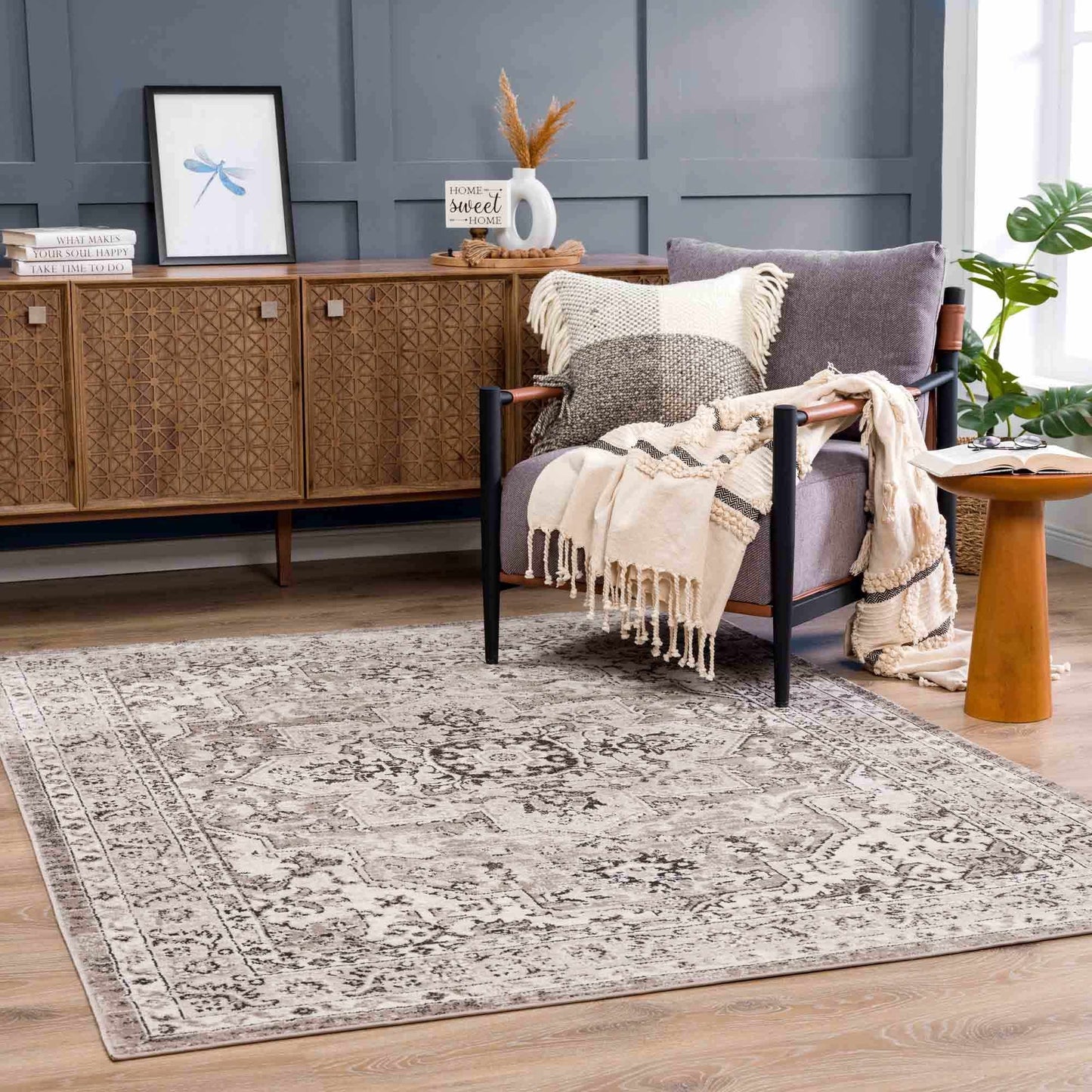 Albie Beige Area Rug from PriceLows™