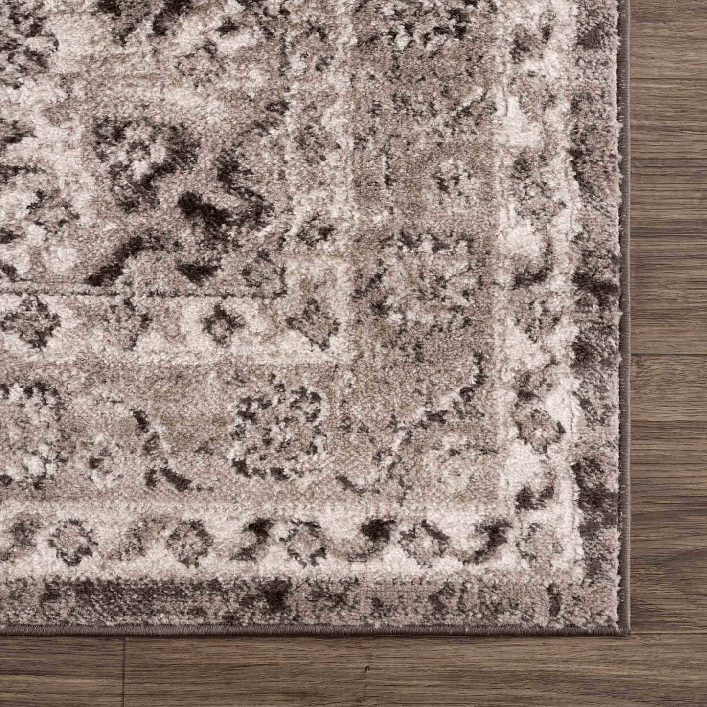 Albie Charcoal & Beige Area Rug from PriceLows™