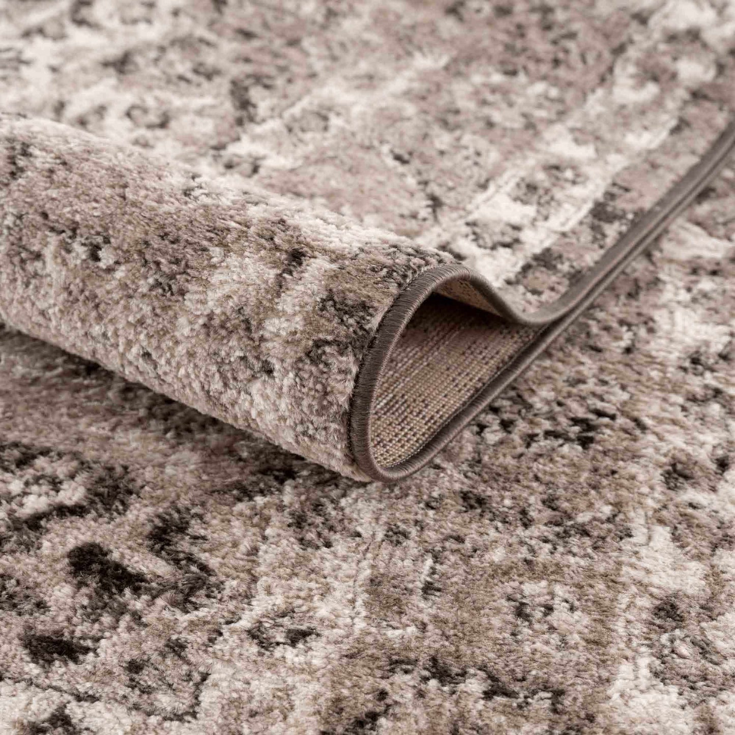 Albie Charcoal & Beige Area Rug from PriceLows™