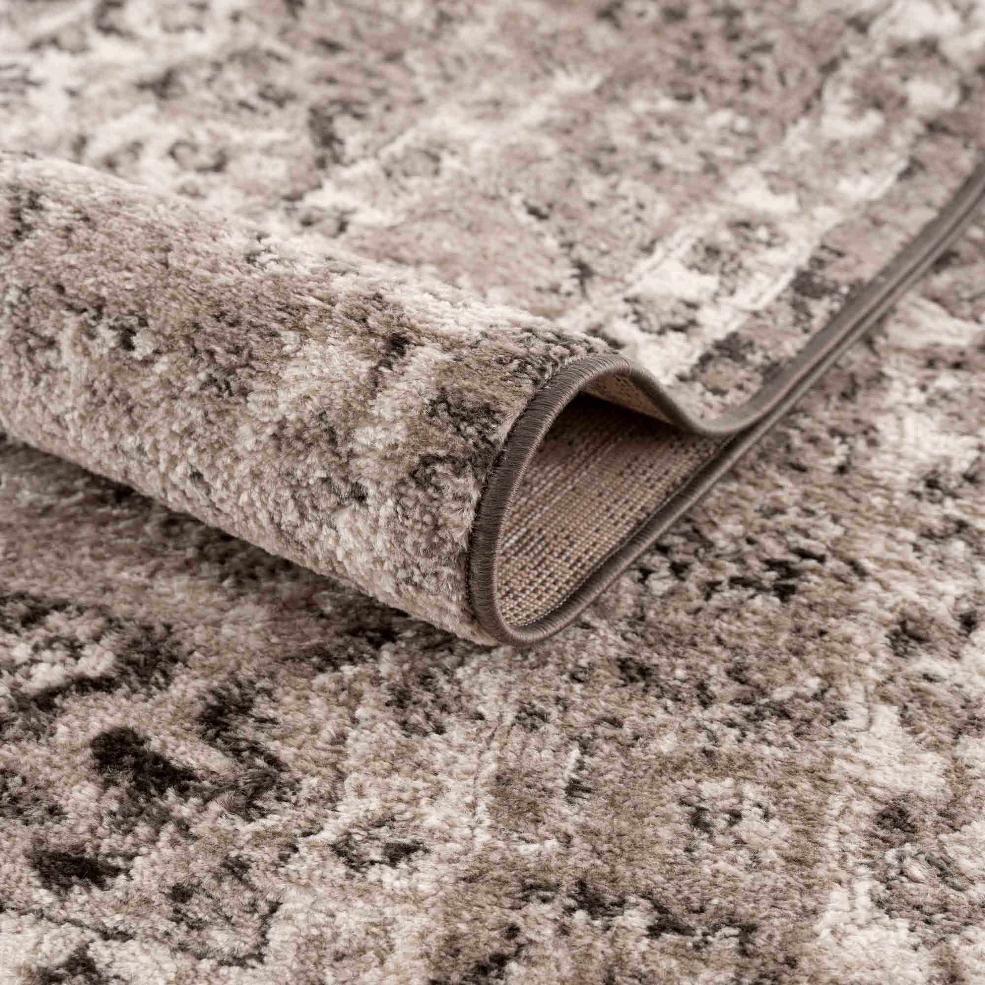 Albie Charcoal & Beige Area Rug from PriceLows™