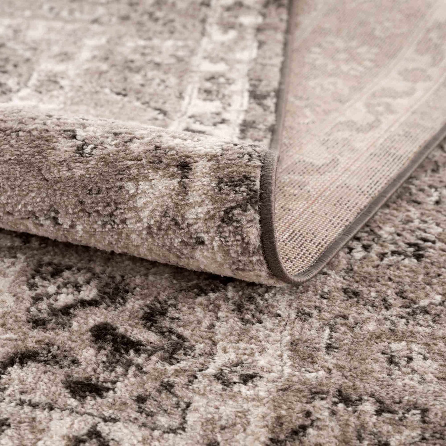 Albie Charcoal & Beige Area Rug from PriceLows™