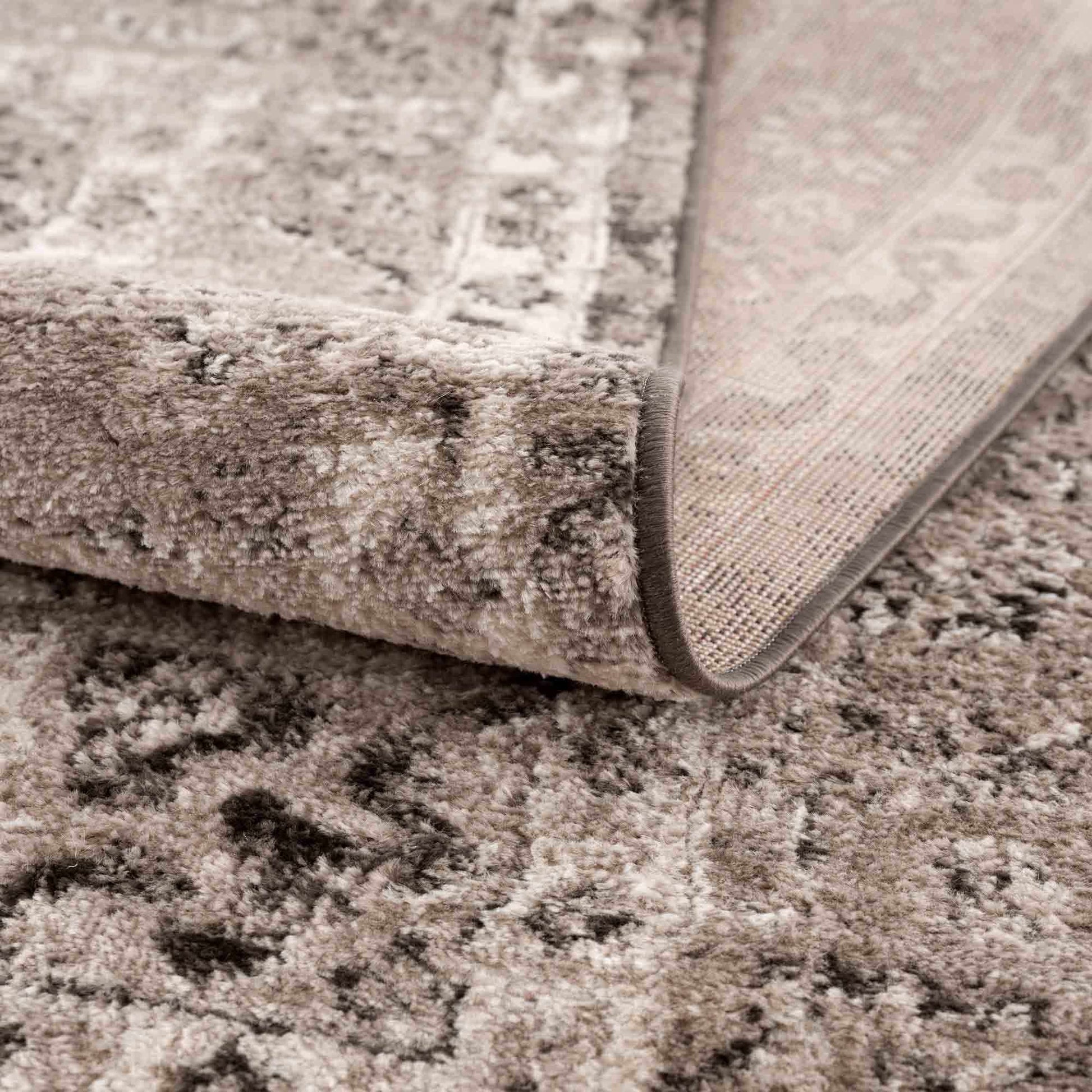 Albie Charcoal & Beige Area Rug from PriceLows™