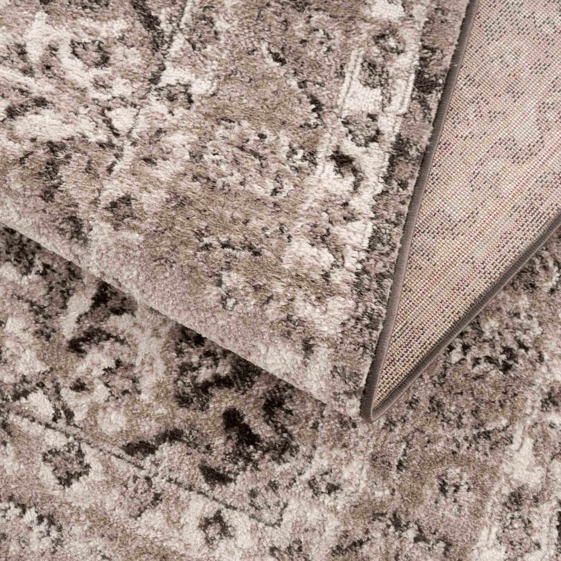 Albie Charcoal & Beige Area Rug from PriceLows™