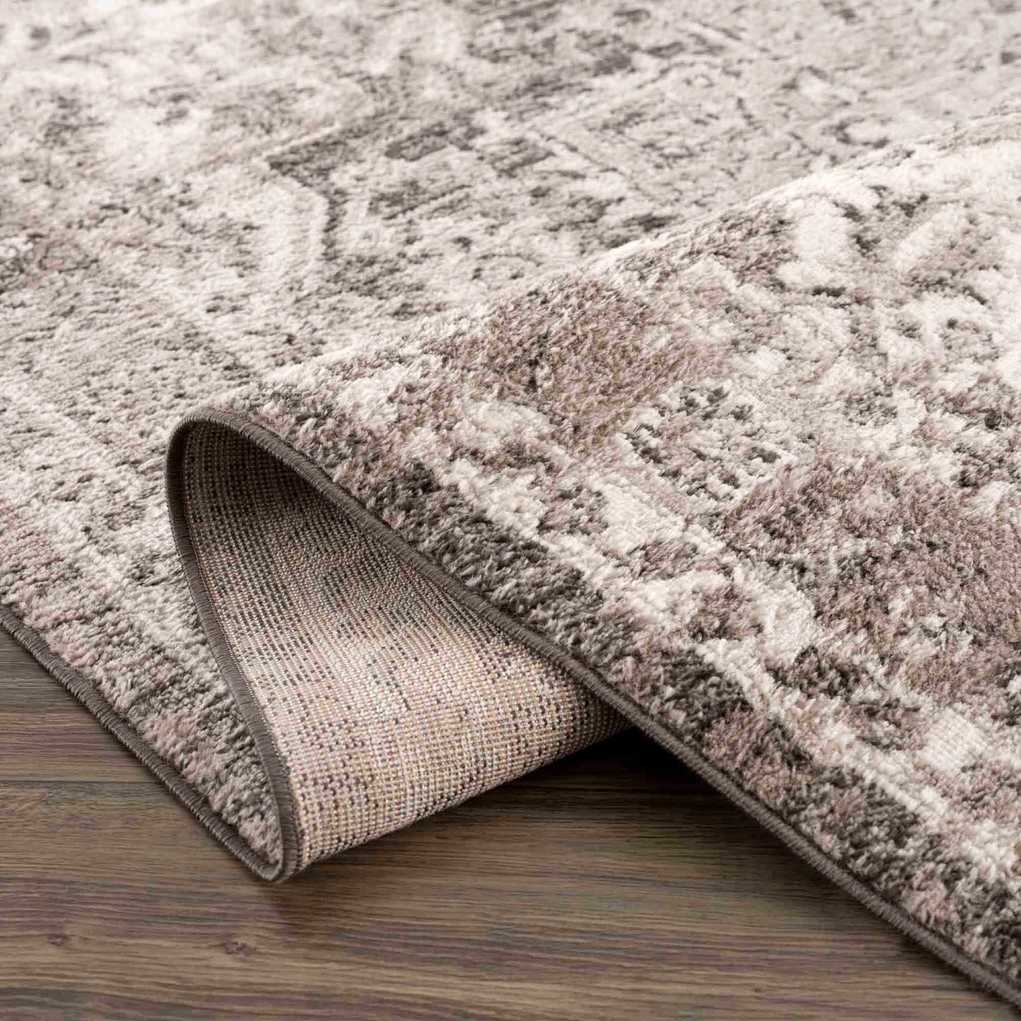 Albie Charcoal & Beige Area Rug from PriceLows™