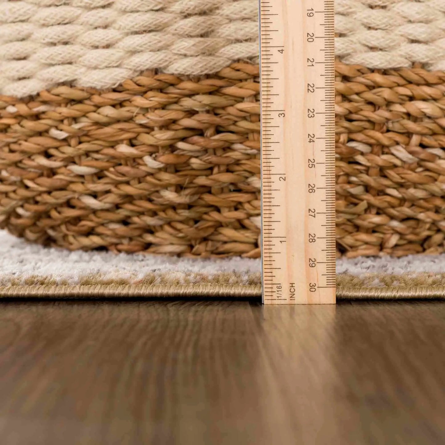 Albie Gold & Beige Area Rug from PriceLows™