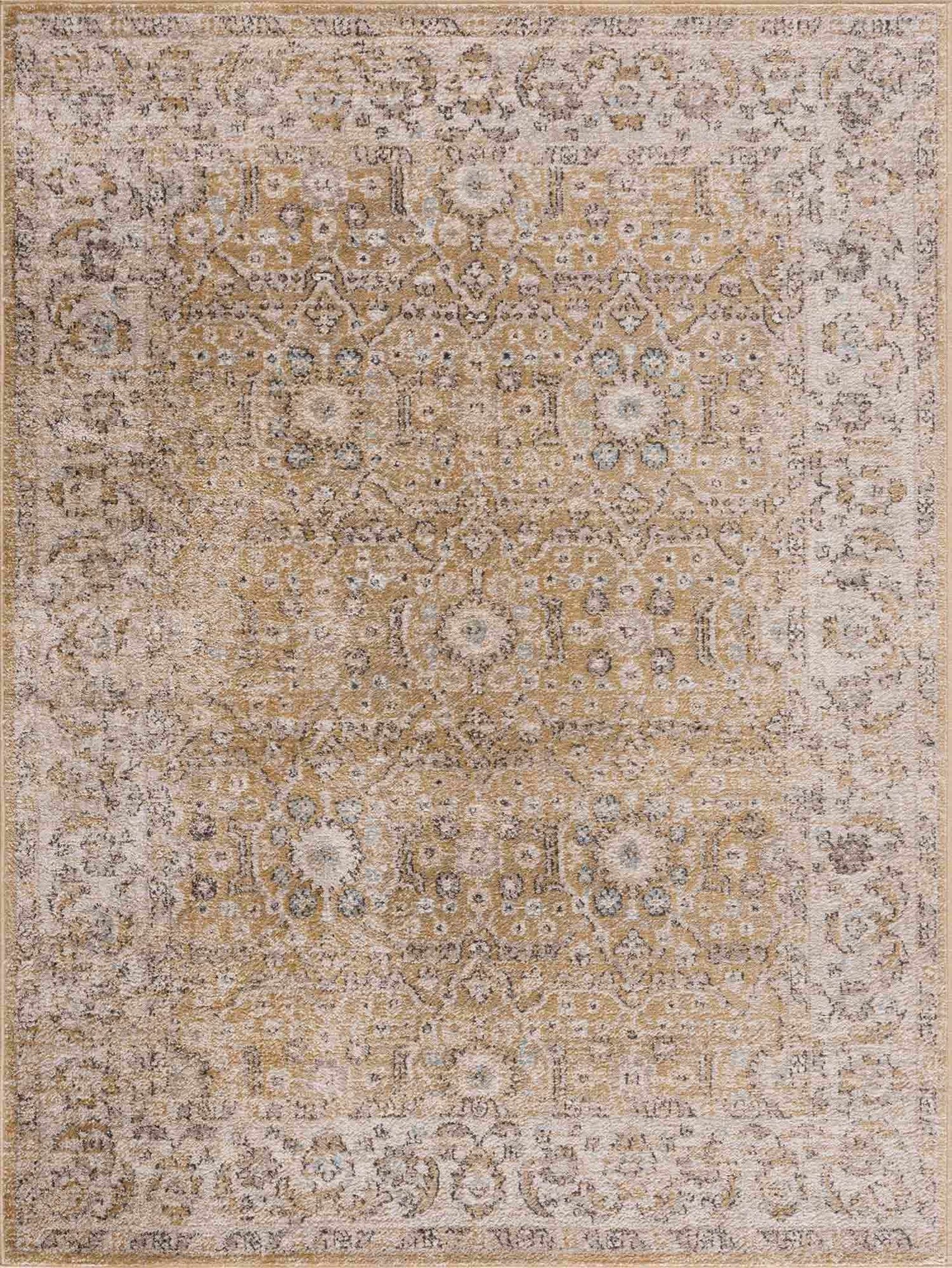 Anana Gold & Beige Area Rug from PriceLows™