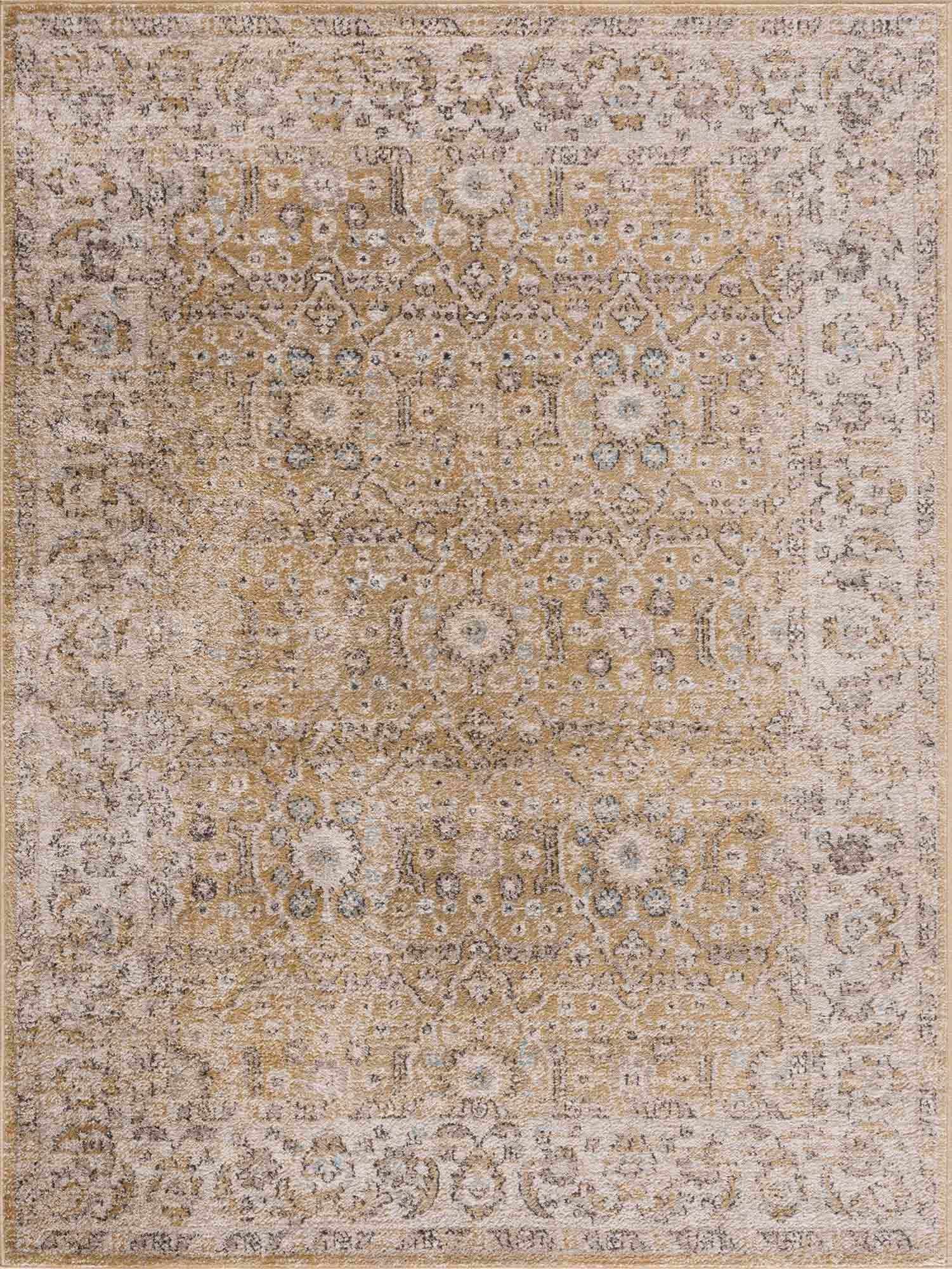 Anana Gold & Beige Area Rug from PriceLows™