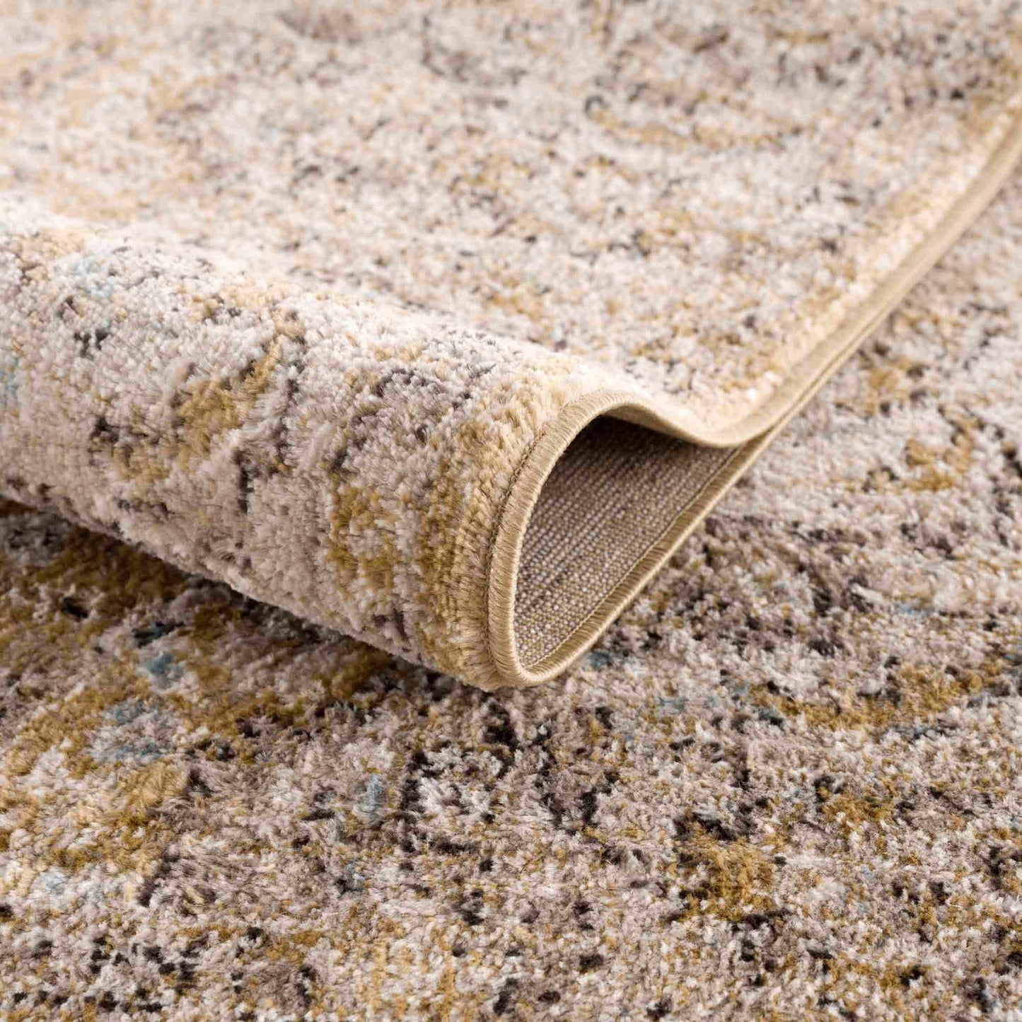 Anana Gold & Beige Area Rug from PriceLows™