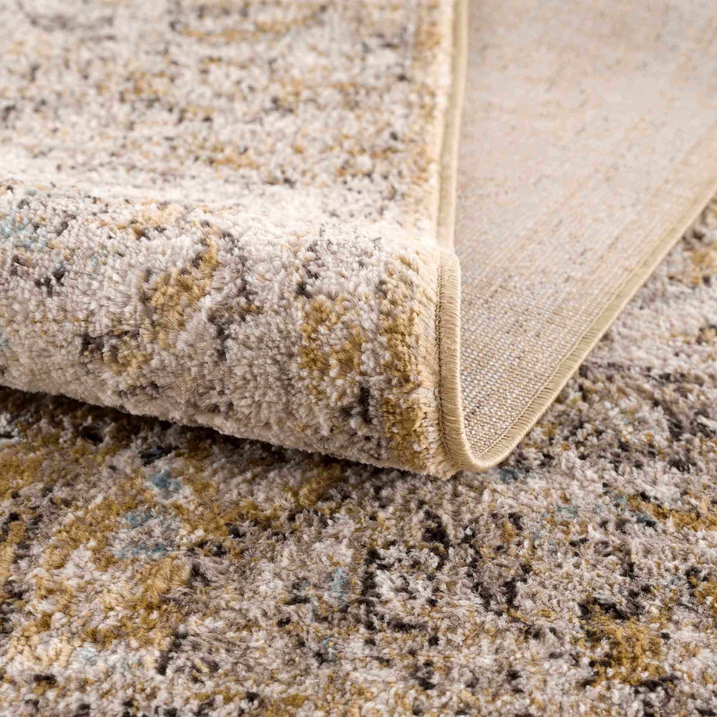 Anana Gold & Beige Area Rug from PriceLows™