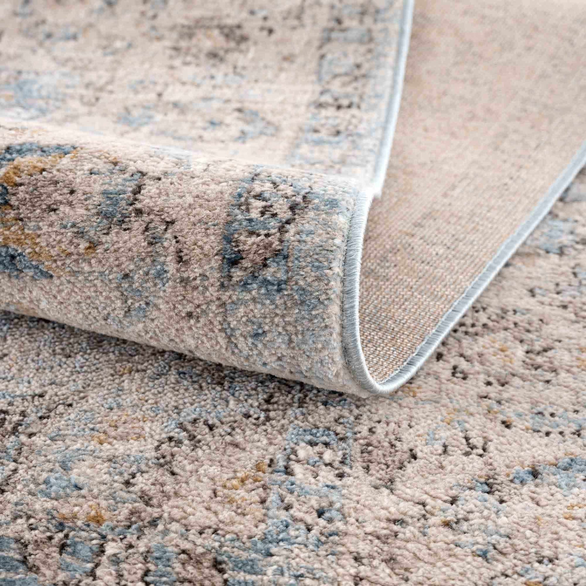 Anana Silver Blue & Beige Area Rug from PriceLows™