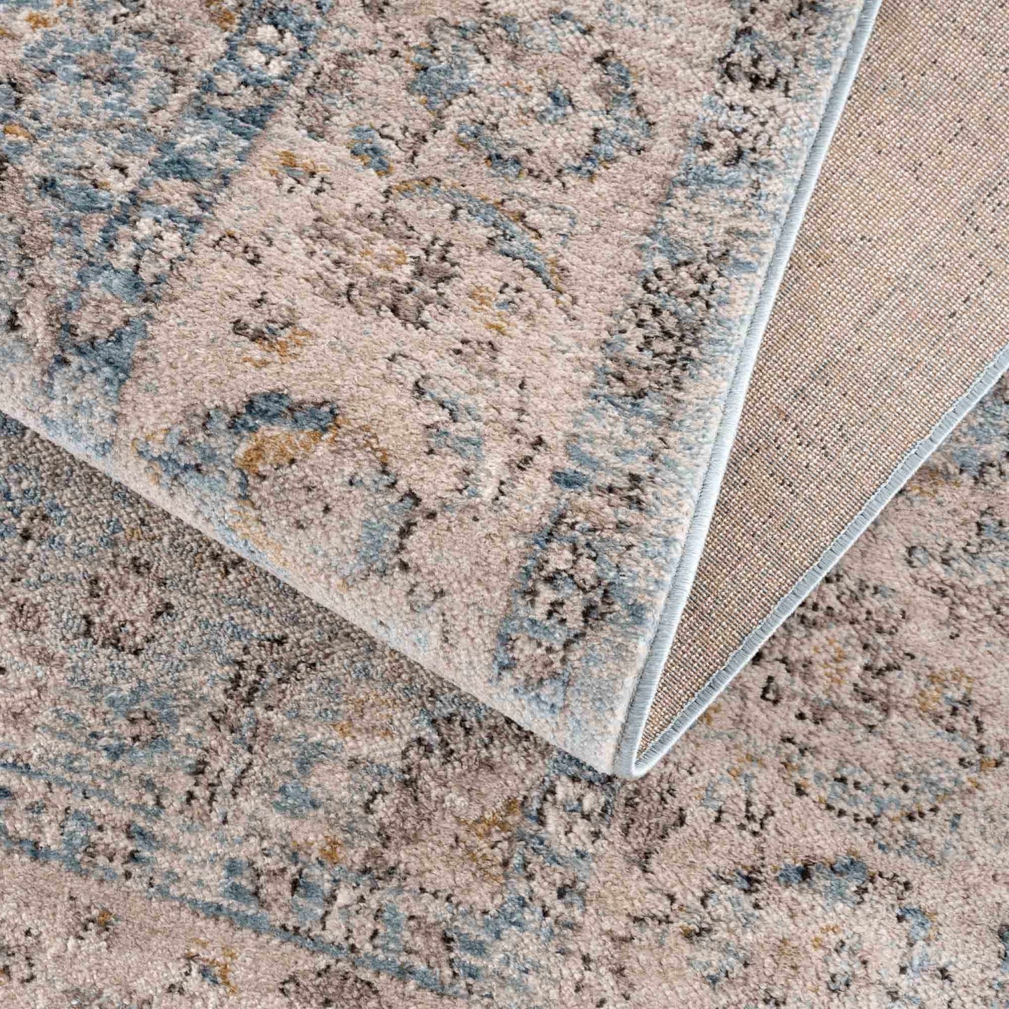 Anana Silver Blue & Beige Area Rug from PriceLows™