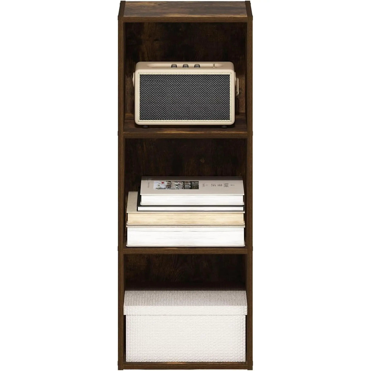 Pasir 3 Tier No Tool Assembly Open Bookcase Amber Pine from PriceLows™