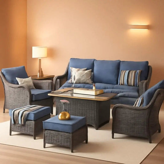 Patio Furniture Set With 53 Inch Gas Fire Pit Table from PriceLows™