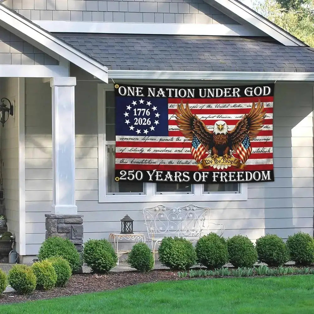 250th Anniversary USA 3x5 Outdoor Patriotic 4th of July Yard Flags & Banners from PriceLows™