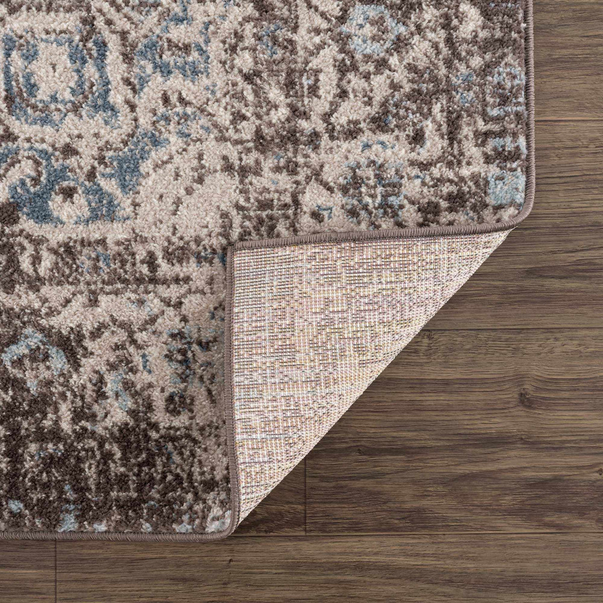 Peeta Dark Brown Medallion Area Rug from PriceLows™