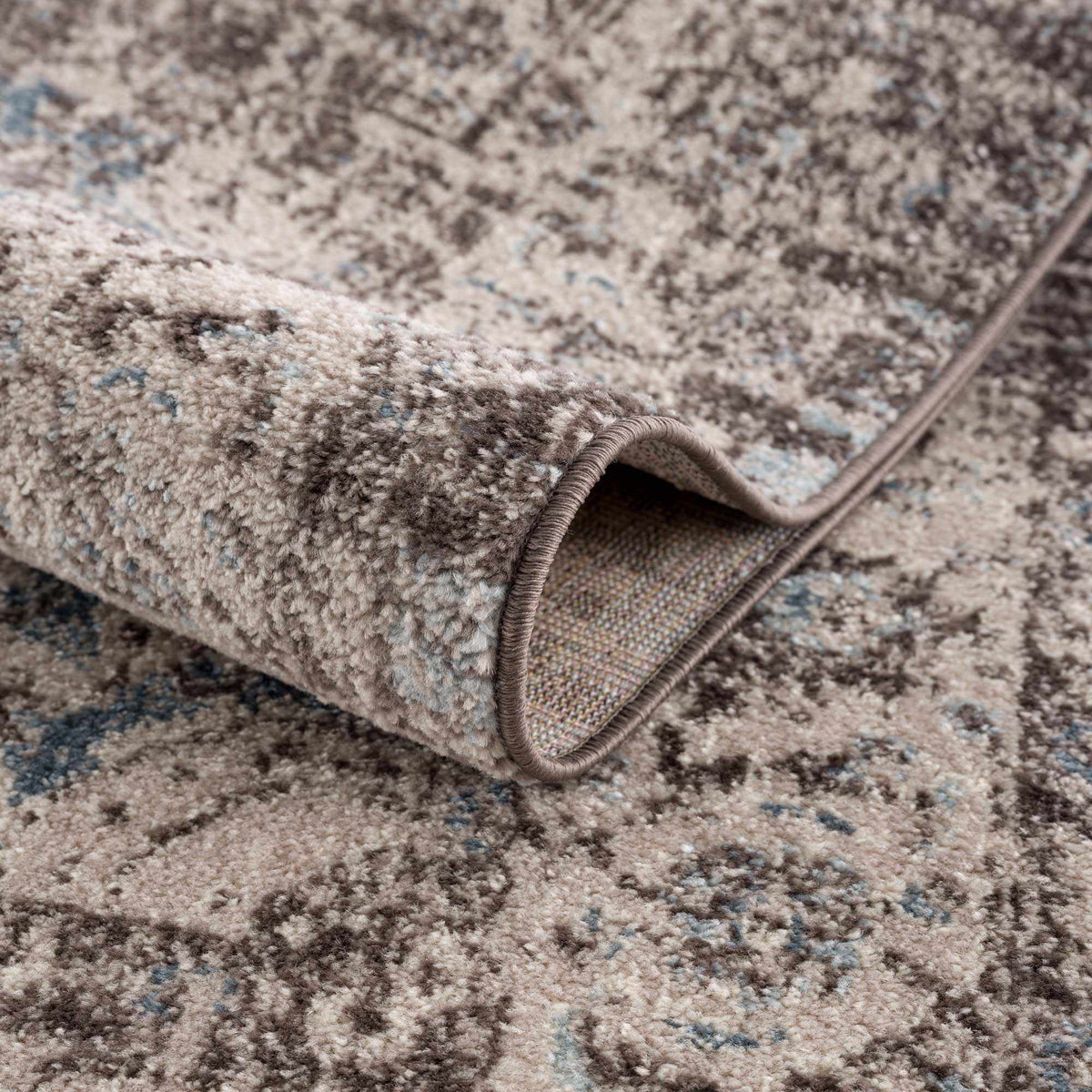 Peeta Dark Brown Medallion Area Rug from PriceLows™