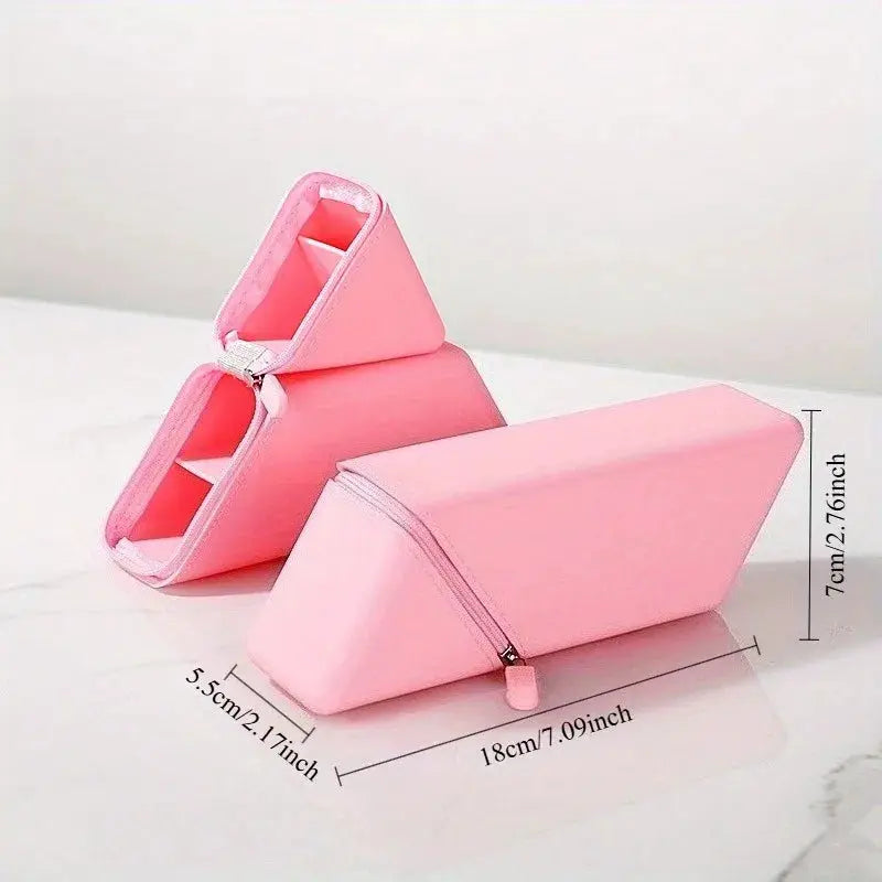 Foldable Silicone Pen Holder-Large Capacity Expandable Pencil Cup for Desk, Study & Office, Portable Gift for Students/Teachers from PriceLows™