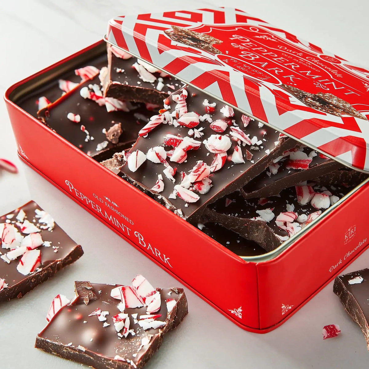 Dark Chocolate Peppermint Bark, Giftable Food Set | Home Decor | Gift Ready