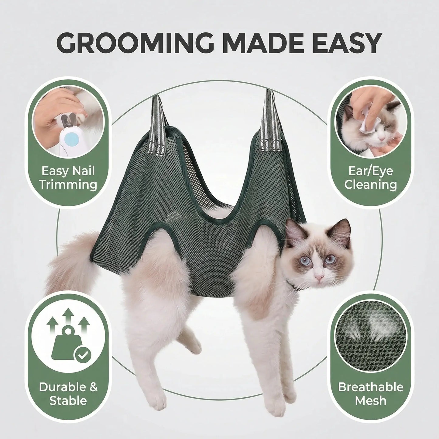 Pet Grooming Hammock | Anti Scratch Sling | PriceLows™