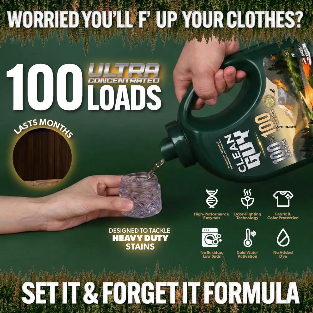 Heavy Duty Premium Laundry Detergent (100 Loads) - PINE & CEDAR from PriceLows™