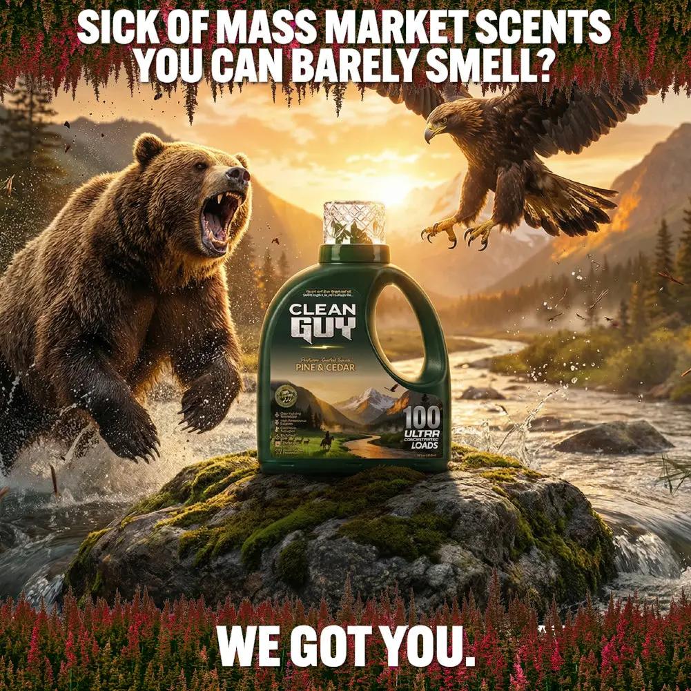 Heavy Duty Premium Laundry Detergent (100 Loads) - PINE & CEDAR from PriceLows™
