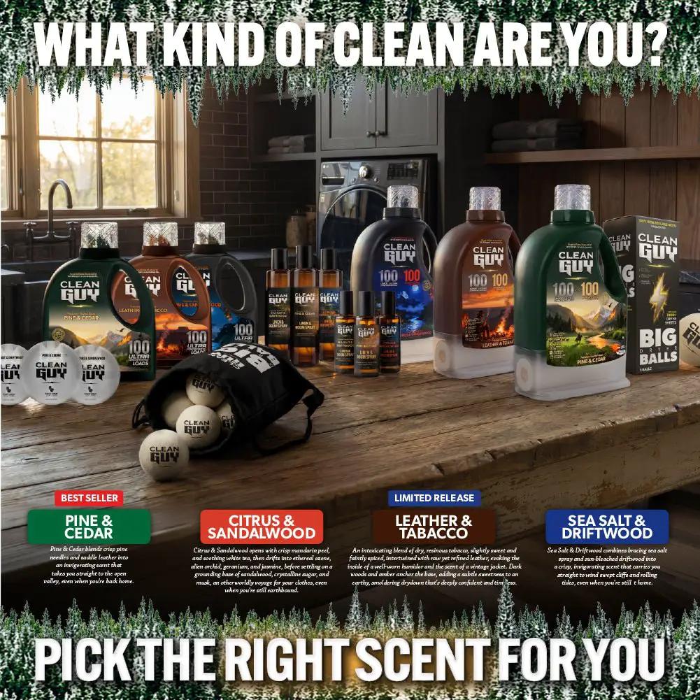 Heavy Duty Premium Laundry Detergent (100 Loads) -  PINE & CEDAR