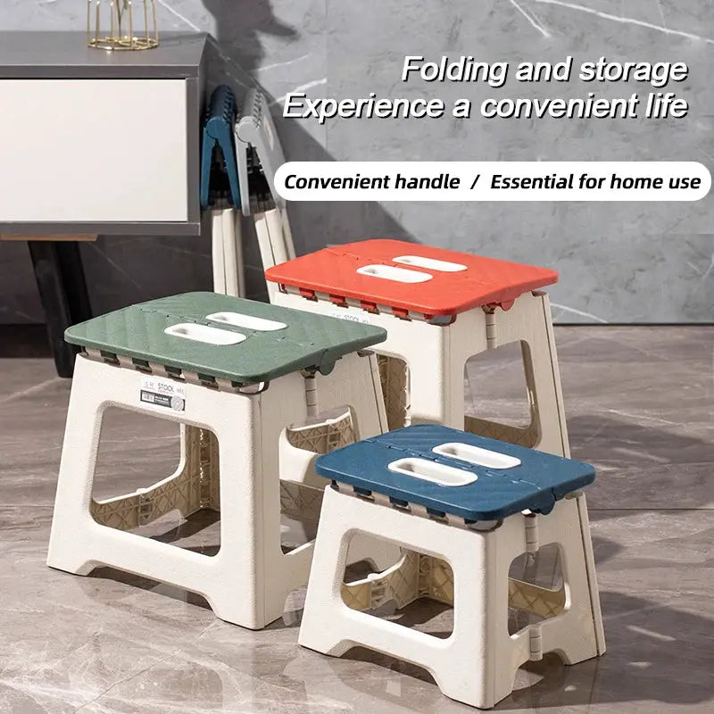 Plastic Folding Chair | Thickened | Portable Outdoor Chair | 27x23x25.5 cm from PriceLows™