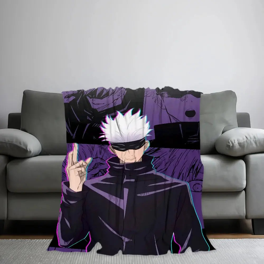 Blanket | Polar Fleece | Printed Anime Pattern | Small from PriceLows™