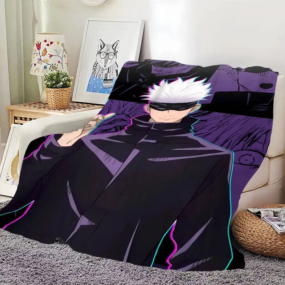 Blanket | Polar Fleece | Printed Anime Pattern | Small from PriceLows™