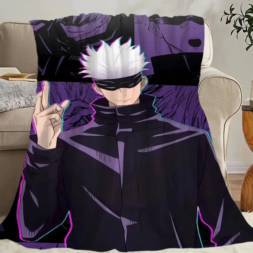 Blanket | Polar Fleece | Printed Anime Pattern | Small from PriceLows™