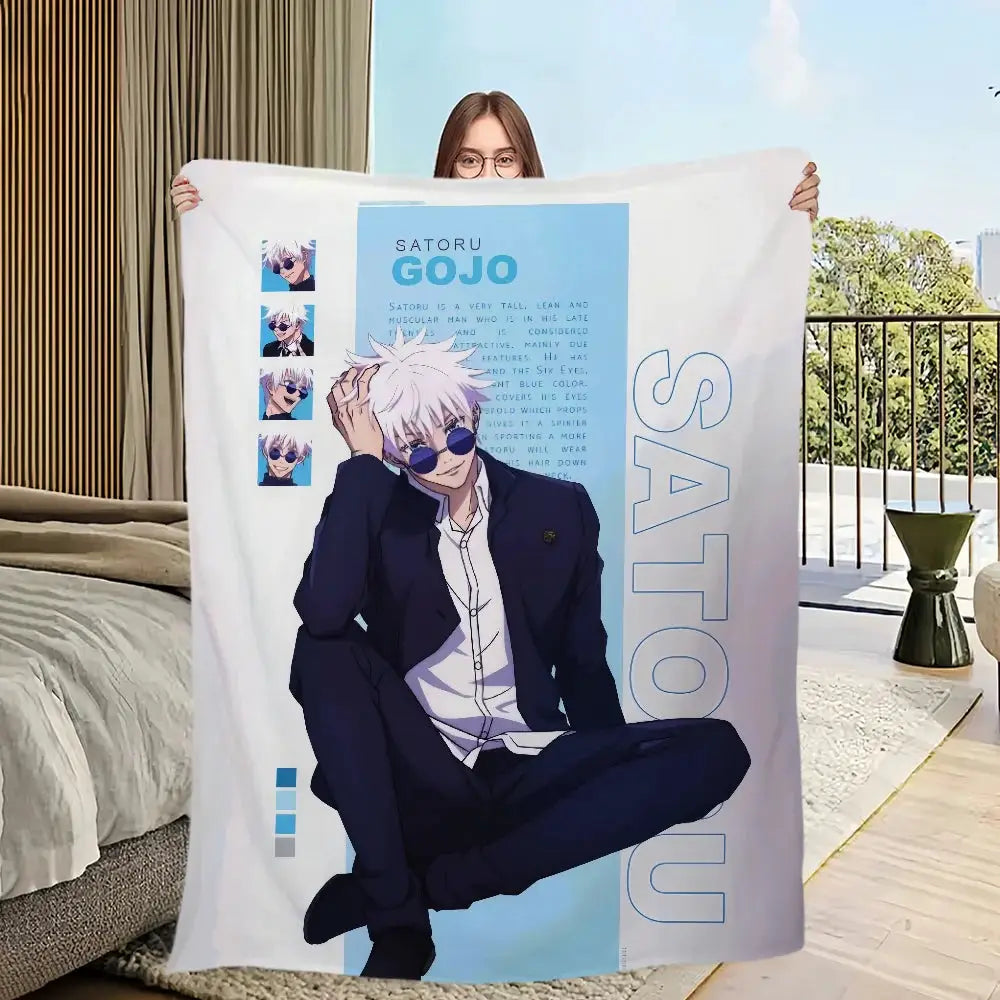 Blanket | Polar Fleece | Printed Anime Pattern | Small from PriceLows™