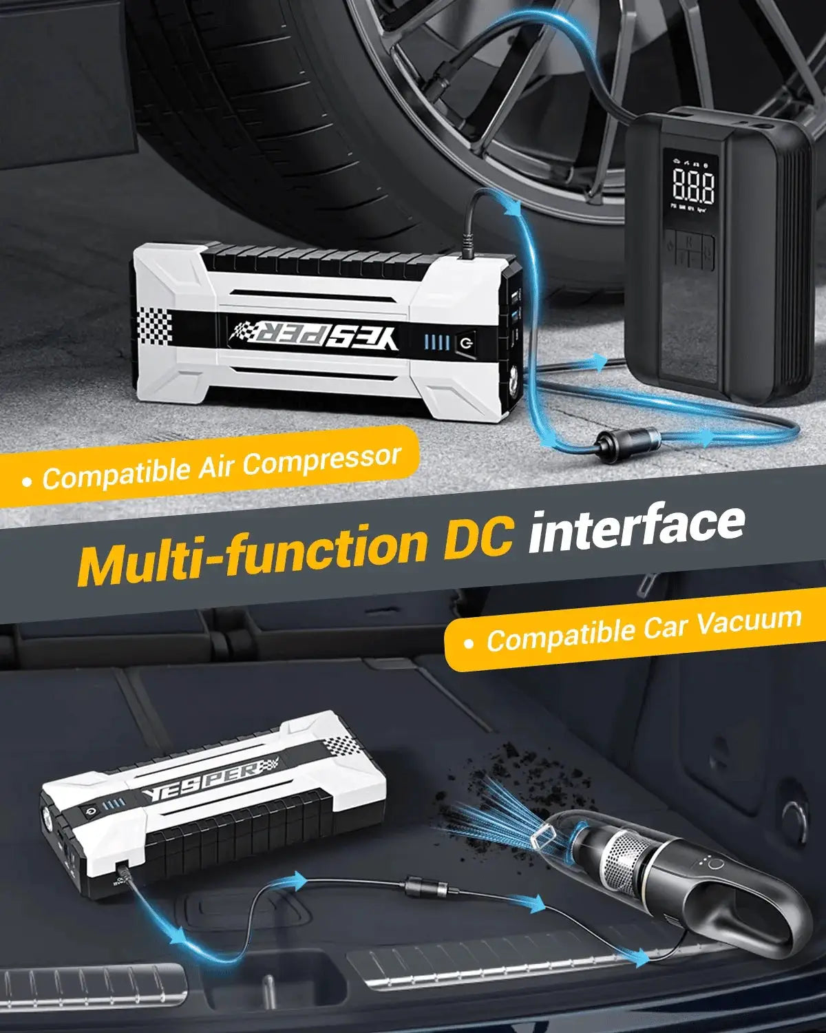 Portable Car Jump Starter | 600A Peak | PriceLows™