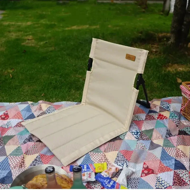 Portable Foldable Chair | Back Support | Aluminum Frame | Size 37x39x42cm from PriceLows™