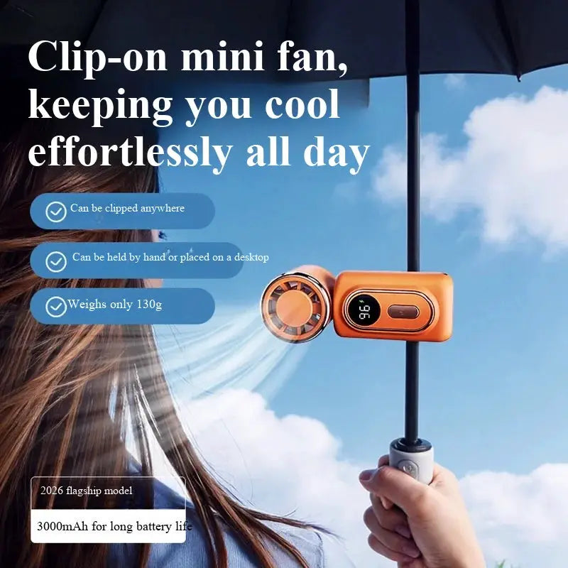 2026 new style mini portable high-speed handheld fan with stepless speed regulation, 100 levels, powerful outdoor small fan from PriceLows™