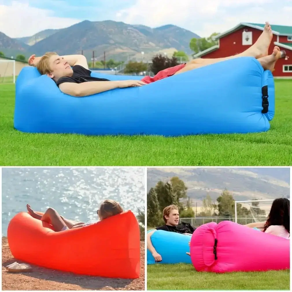 Portable Inflatable Lounger Lazy Inflatable Sofa Folding Outdoor Couch Camping Air Sofa Outdoor Furniture from PriceLows™