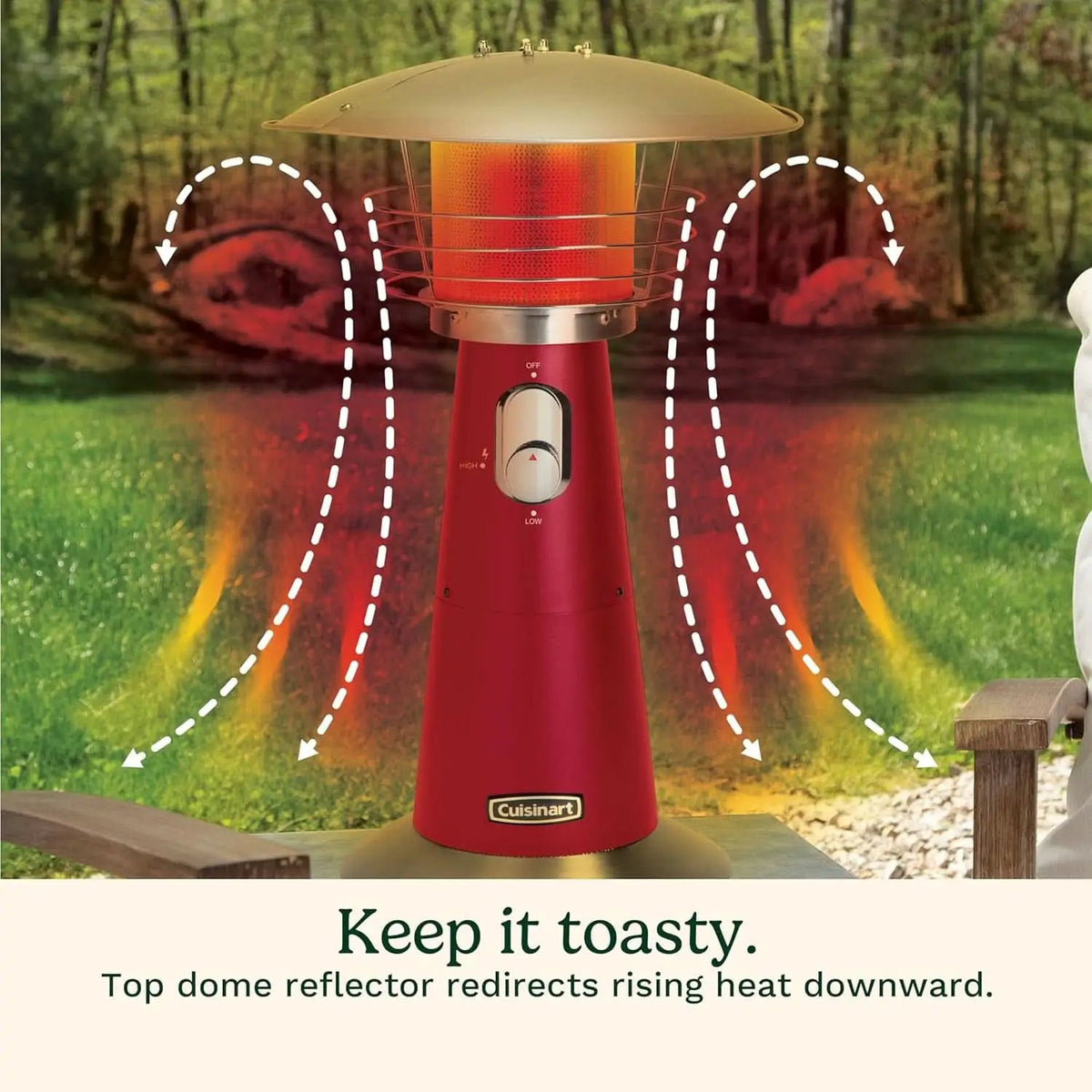 Portable Tabletop Patio Heater 11000 BTU Red Outdoor from PriceLows™