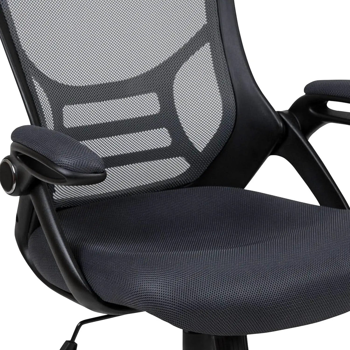 Porter High Back Swivel Office Chair With Adjustable Lumbar Support Black from PriceLows™