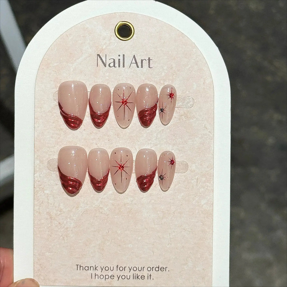 Press On Nails | 3D Flower Almond | PriceLows™